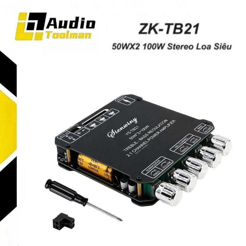 ZK-MT21 ZK-TB21 Kỹ Thuật Số Bảng Mạch Khuếch Đại Âm Thanh Subwoofer Bluetooth 5.0 Kênh 2.1