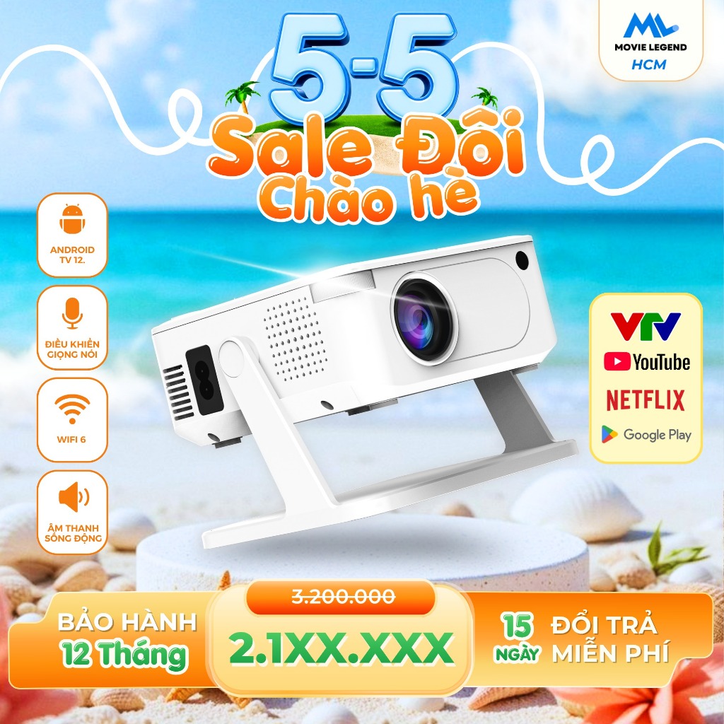 [ CHÍNH HÃNG ] Máy Chiếu M3 MiniGo - Máy Chiếu Movie Legend