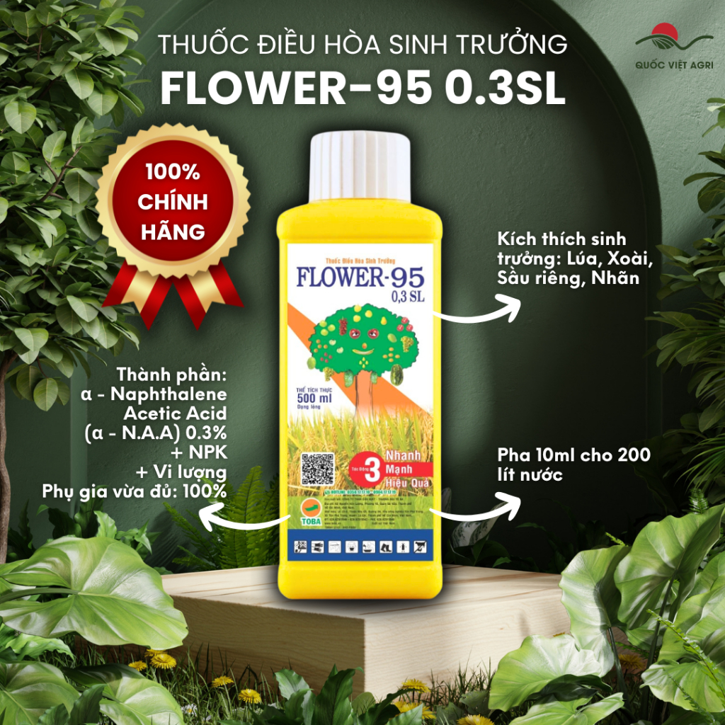 Thuốc điều hoà sinh trưởng cây trồng FLOWER F95 (chai 500ml)