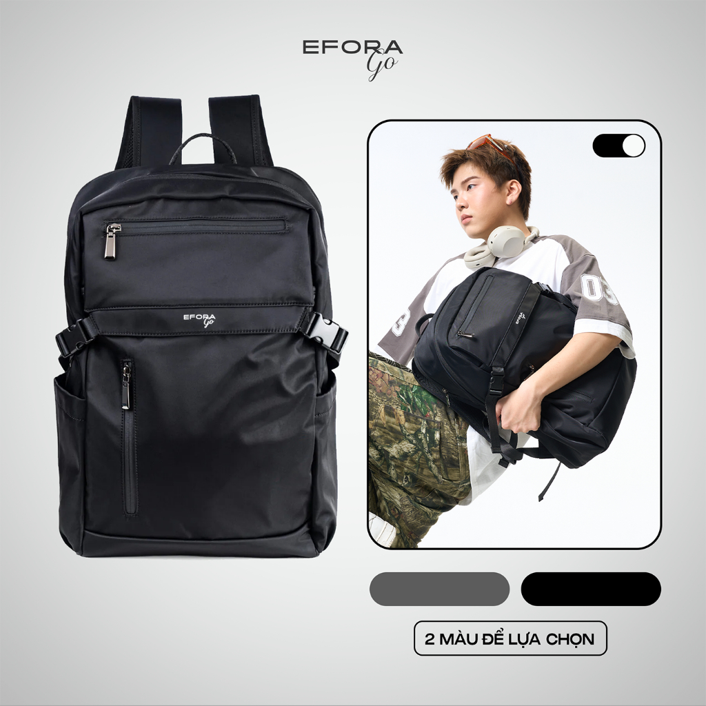 Balo unisex EFORA Go phong cách Urban M78-14162-816 màu đen