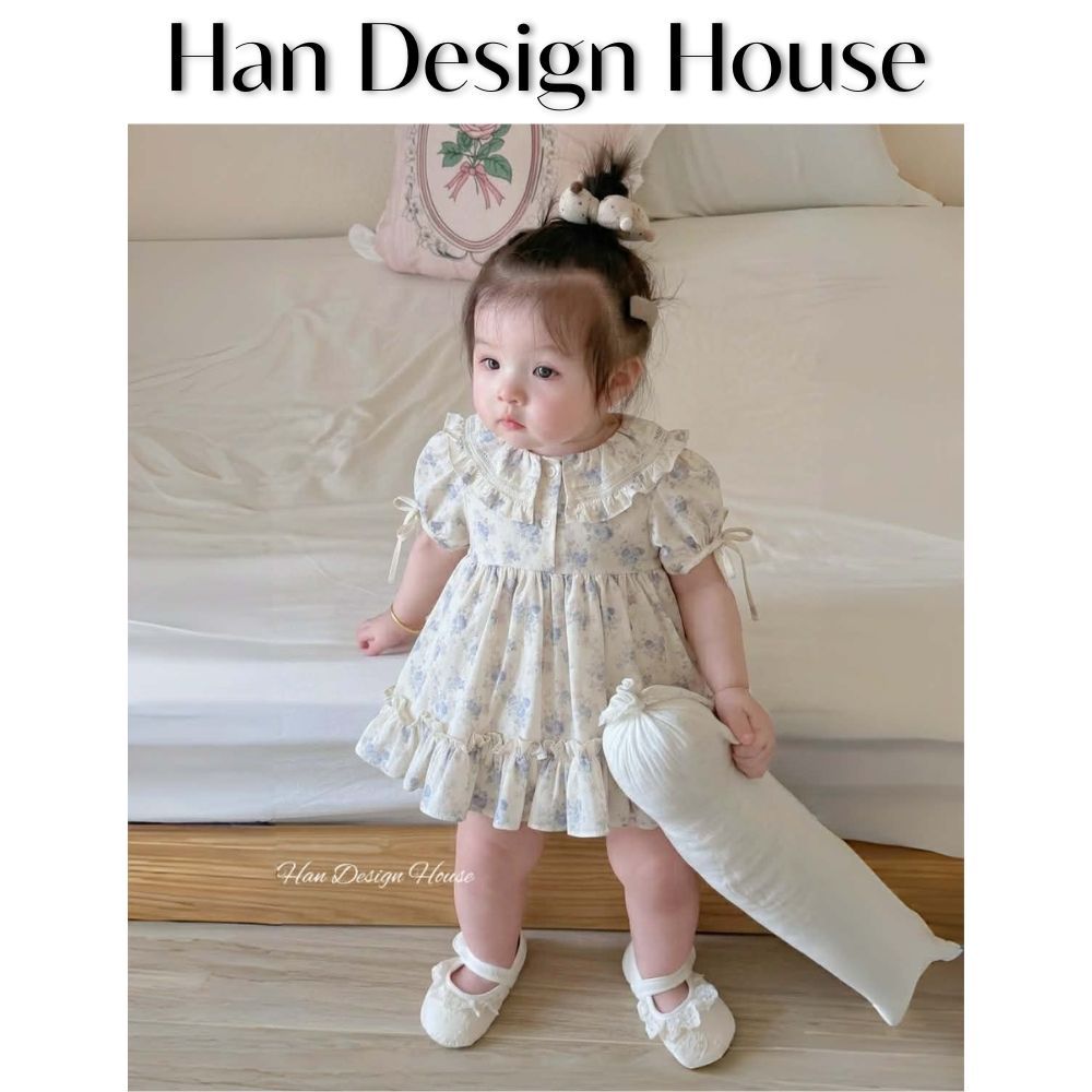 [VÁY TIỂU THƯ] Lolie Dress nhà HAN DESIGN HOUSE phong cách Vintage hàng thiết độc quyền cho bé mặc đ
