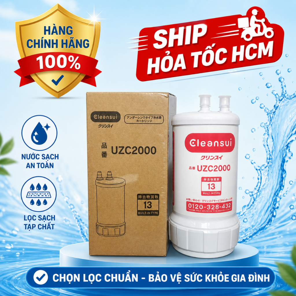 Lõi lọc nước CLEANSUI UZC2000 dành cho máy MITSUBISHI CLEANSUI EU301, AL700, AL800, AL700E, EU101...