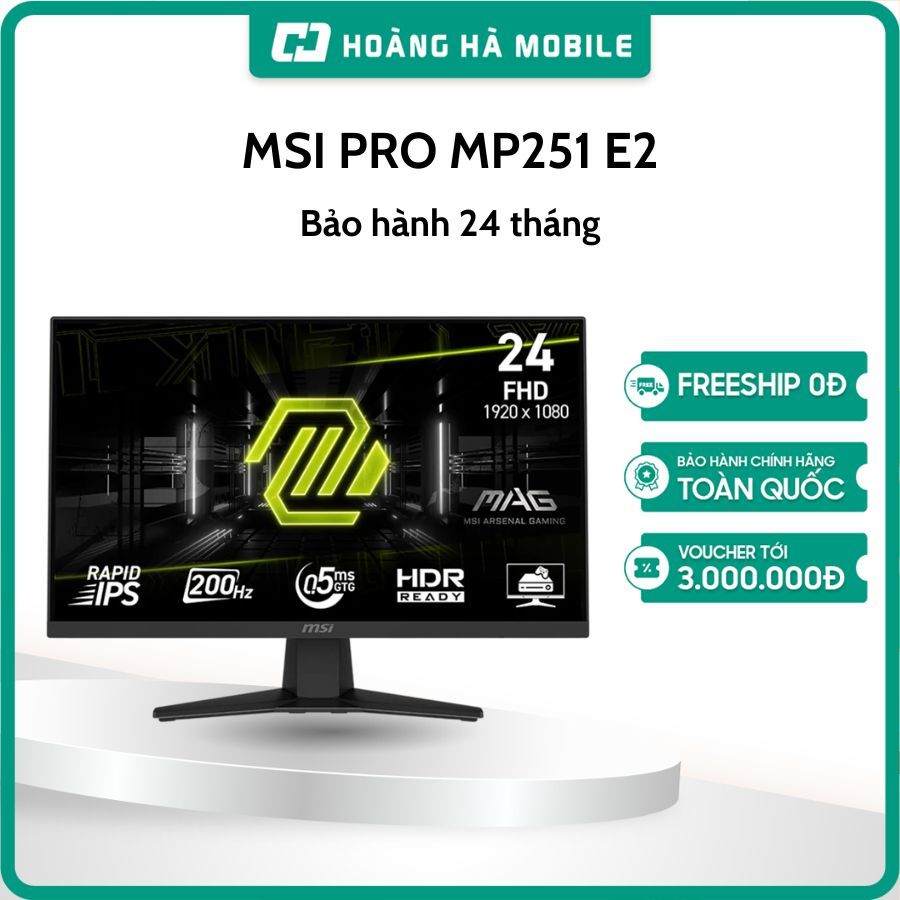 Màn hình MSI MAG 244F (23.8 inch/FHD/IPS/200Hz/0.5ms) - Bảo hành chính hãng 24 tháng
