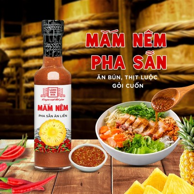 [Chai thuỷ tinh 300g] Mắm nêm pha sẵn cao cấp Làng Chài Xưa, nguyên liệu tươi, thơm ngon đặc biệt