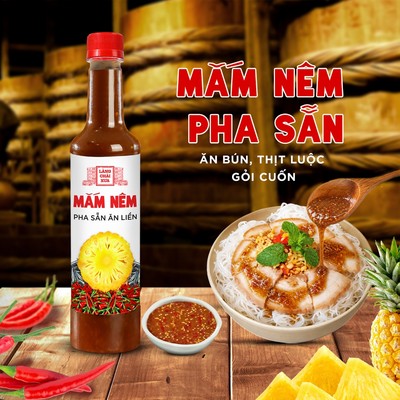 [Chai nhựa 620g] Mắm nêm pha sẵn ăn liền cao cấp Làng Chài Xưa, nguyên liệu tươi, thơm ngon đặc biệt