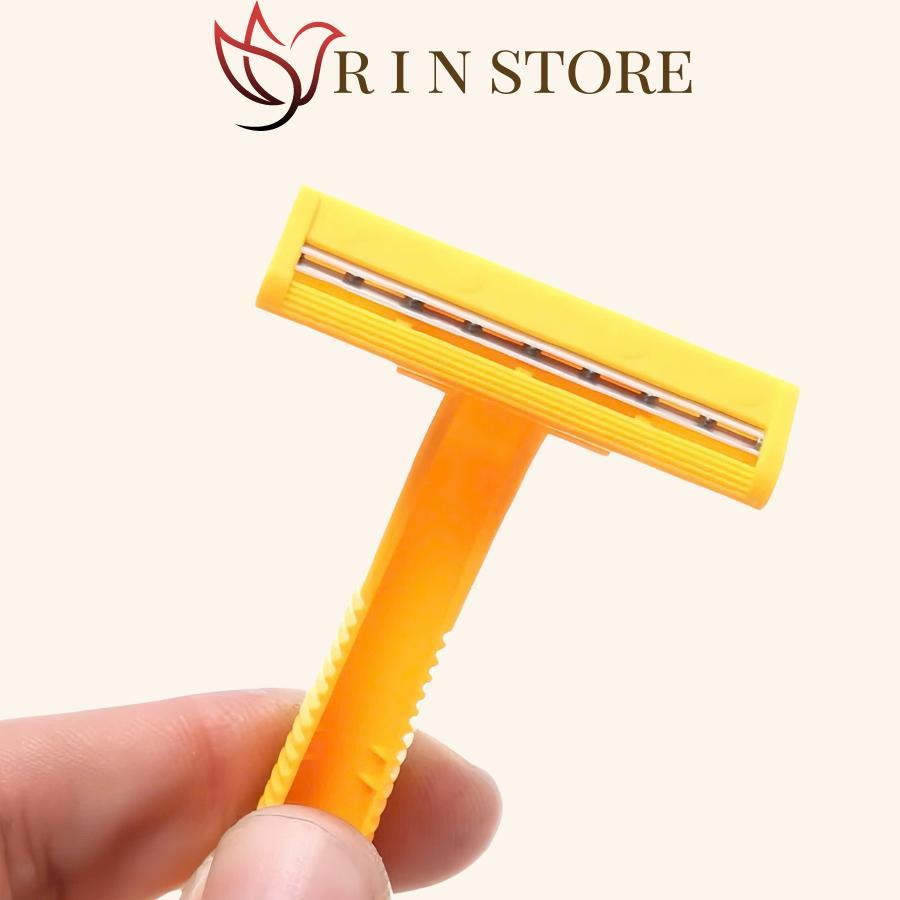 Dao Cạo Râu Combo 50 Cây Dao Cạo Lông Thiết Kế Đầu Thon Gọn Có Thể Cạo Sát Ở Tất Cả Các Vùng RIN