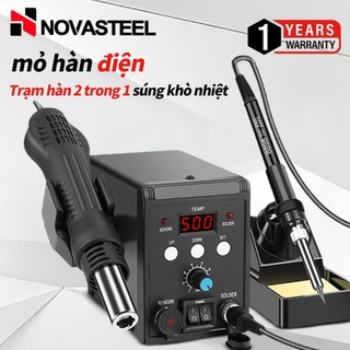 Máy khò nhiệt cầm tay,máy khò nhiệt mini-Bộ mỏ hàn điện kỹ thuật số 2 trong 1 tiện lợi