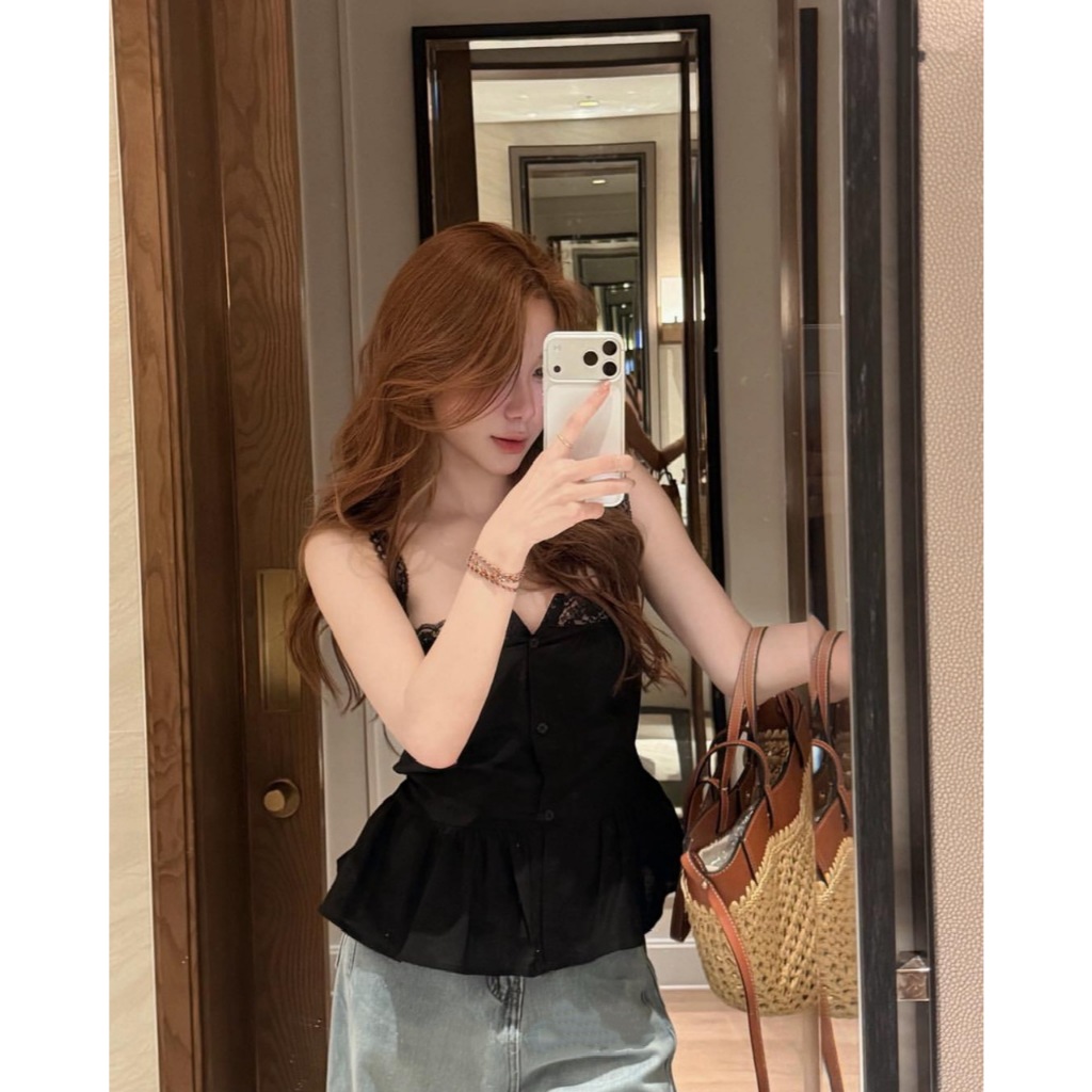 ÁO 2 DÂY QUAI REN PHỐI REN NGỰC THÔ ĐŨI DÁNG PEPLUM ÁO 2 DÂY REN SIÊU XINH 2026 - DÀNH CHO NỮ | BigBuy360 - bigbuy360.vn