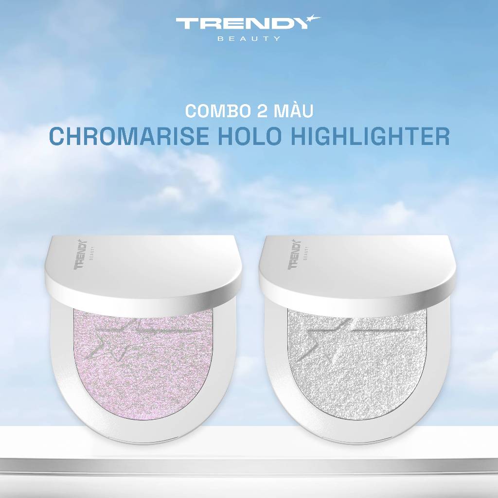 [Combo Tự Chọn] Phấn Bắt Sáng TRENDY BEAUTY Chromarise Holo Highlighter, Hiệu Ứng Glow Đa Chiều