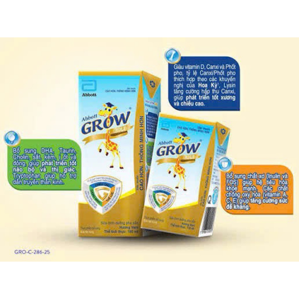 [ ABBOTT] Sữa SBPS Grow vàng abbott giúp bé phát triển chiều cao 110ml/180ml.