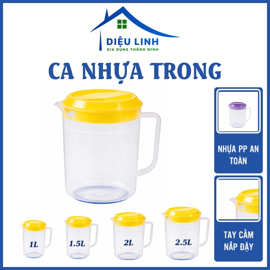 Ca nhựa Đại Đồng Tiến đủ kích cỡ 1 lít/1,5 lít/2 lít/ 2,5 lít màu ngẫu nhiên, Ca Nhật