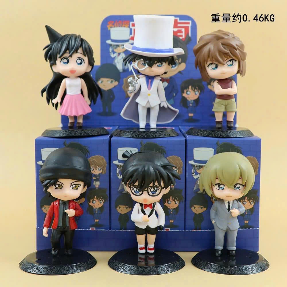 (Conan) Blindbox Mô Hình Nhân Vật Thám Tử Lừng Danh Conan – Set 6 Em Dễ Thương Trang Trí, Làm quà Tặ