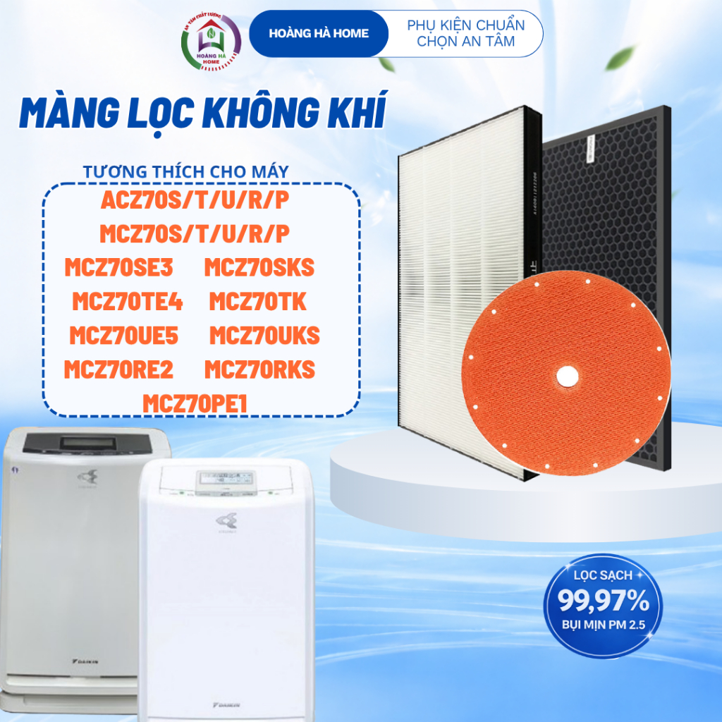 Màng lọc không khí  tương thích cho máy Daikin MCZ70 ACZ70 MCZ70U ACZ70T - Màng lọc không khí FZ-W65