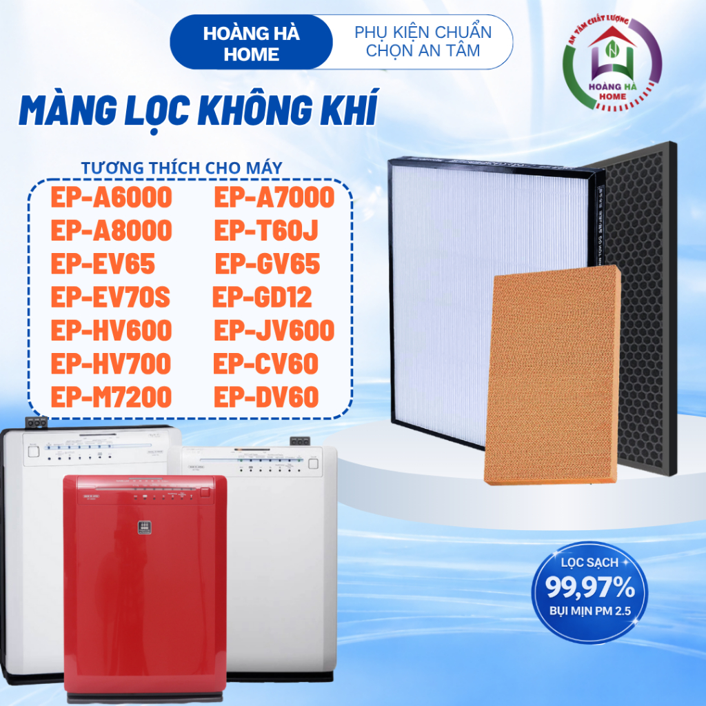 Màng lọc thay thế cho máy HITACHI EP-A6000 EP-A7000 EP-A8000  EP-EV65 EP-GV65 EP-EV70S, EP-GD12-Màng