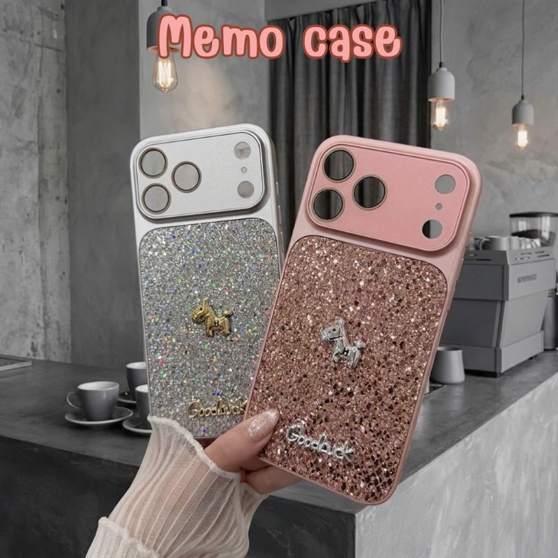 ỐP lưng iphone NHŨ BLINK BLINK KHUNG CAMERA IP17 NGỰA MAY MẮN