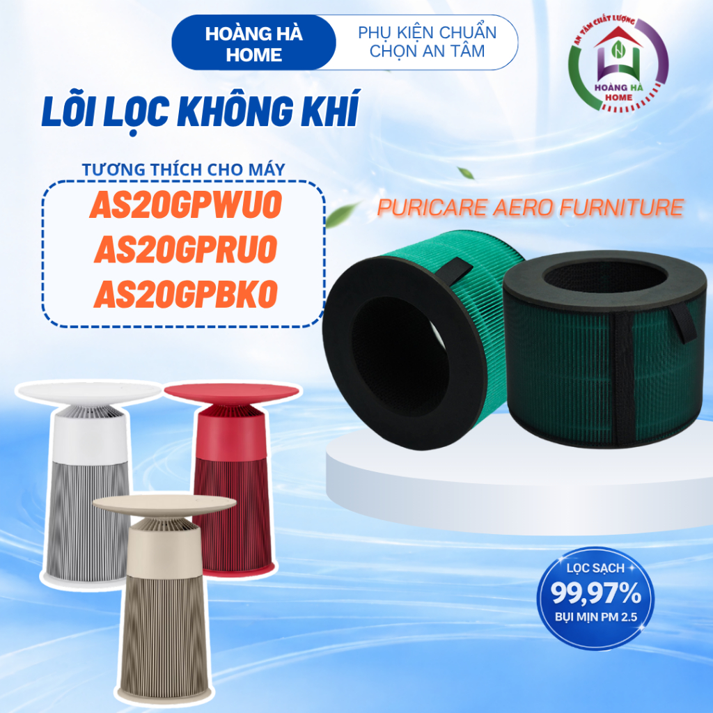 Lõi lọc không khí tương thích máy lọc không khí LG PuriCare AeroFurniture,AS20GPWU0, AS20GPRU0, AS20