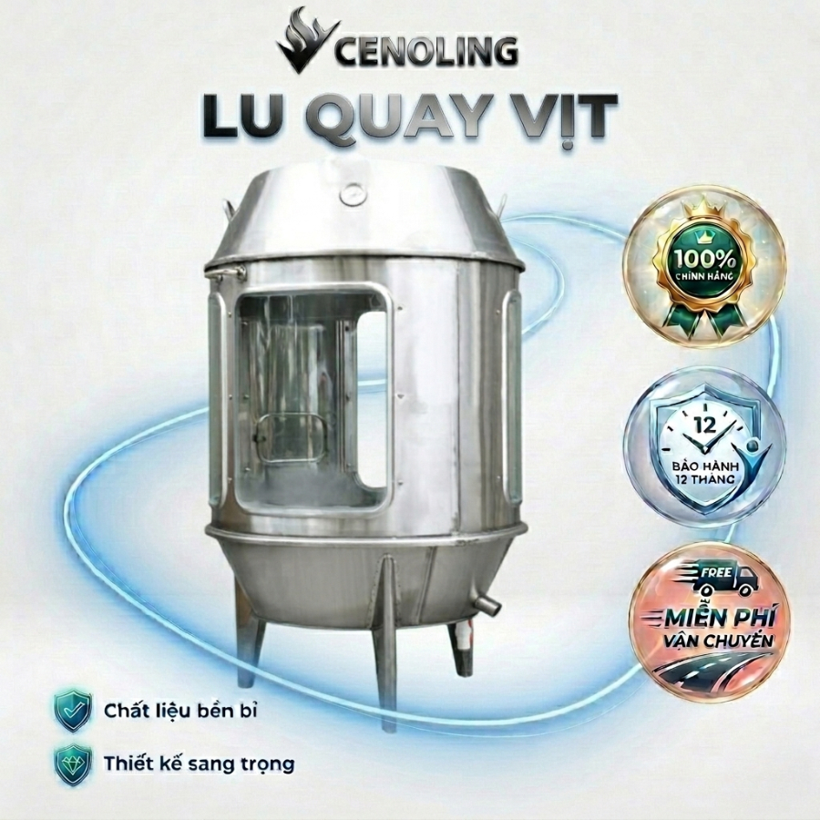 Lu Quay Vịt Heo, Vịt, Quay Các Loại Thịt An Toàn Đễ Sử Dụng, Chất Liệu INOX Bền Bỉ
