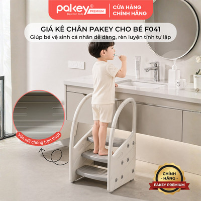 Giá Kê Chân Tăng Chiều Cao Cho Bé Pakey, Thang Kê Chân Tự Lập Giúp Bé Vệ Sinh Cá Nhân Dễ Dàng F041