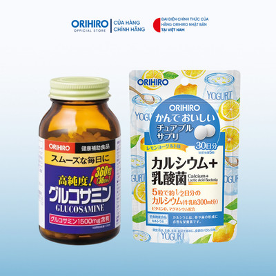 Combo Glucosamine và Canxi hỗ trợ xương khớp hiệu quả (Glucosamine 360 Viên + Canxi túi)