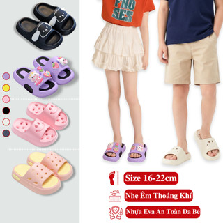 Dép Trẻ Em Nhiều Hình Dễ Thương Cho Bé Gái Bé Trai Xốp Kookoo Chất Liệu EVA Êm Chân. Dép Lê Trẻ Em Mềm Chống Trượt.