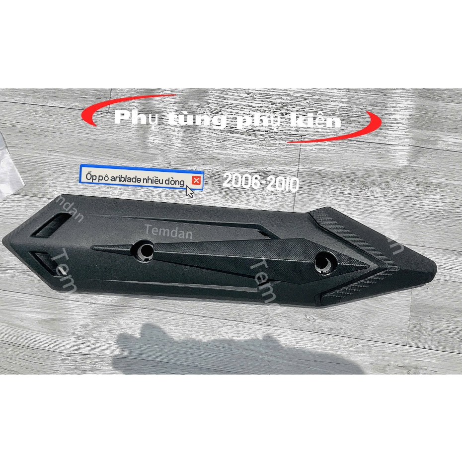 Ốp Pô Air Blade 2006-2025 Kiểu Robot, Ốp Che Bô Xe Air Blade 2006-2025 dễ lắp bền đẹpp Ống Xả AB