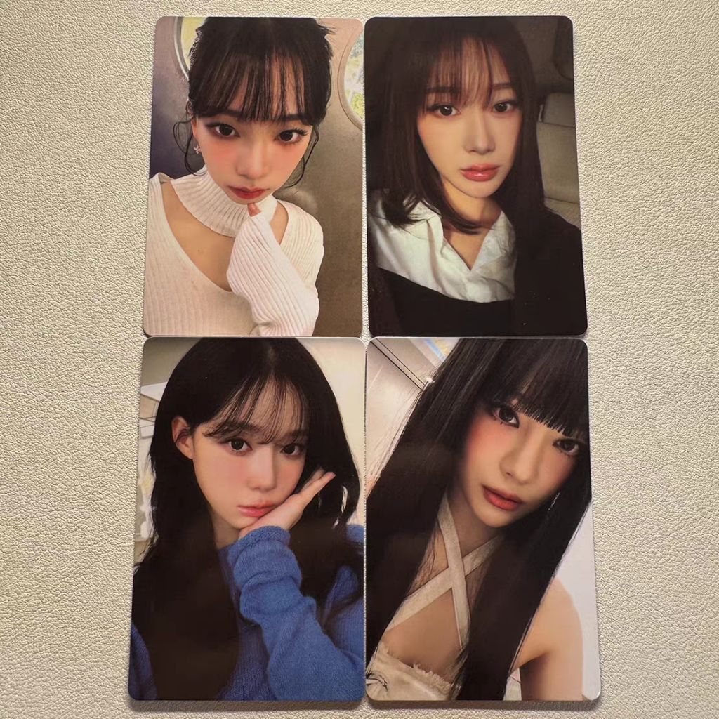 Set card ảnh unoff aespa Karina, Winter, Giselle, Ningning - Dirty Work + Rich Man
