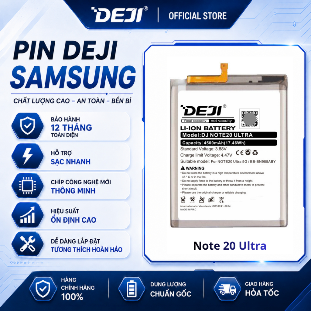 Pin Deji Samsung Note 20 Ultra (4500mAh) | EB-BN985ABY