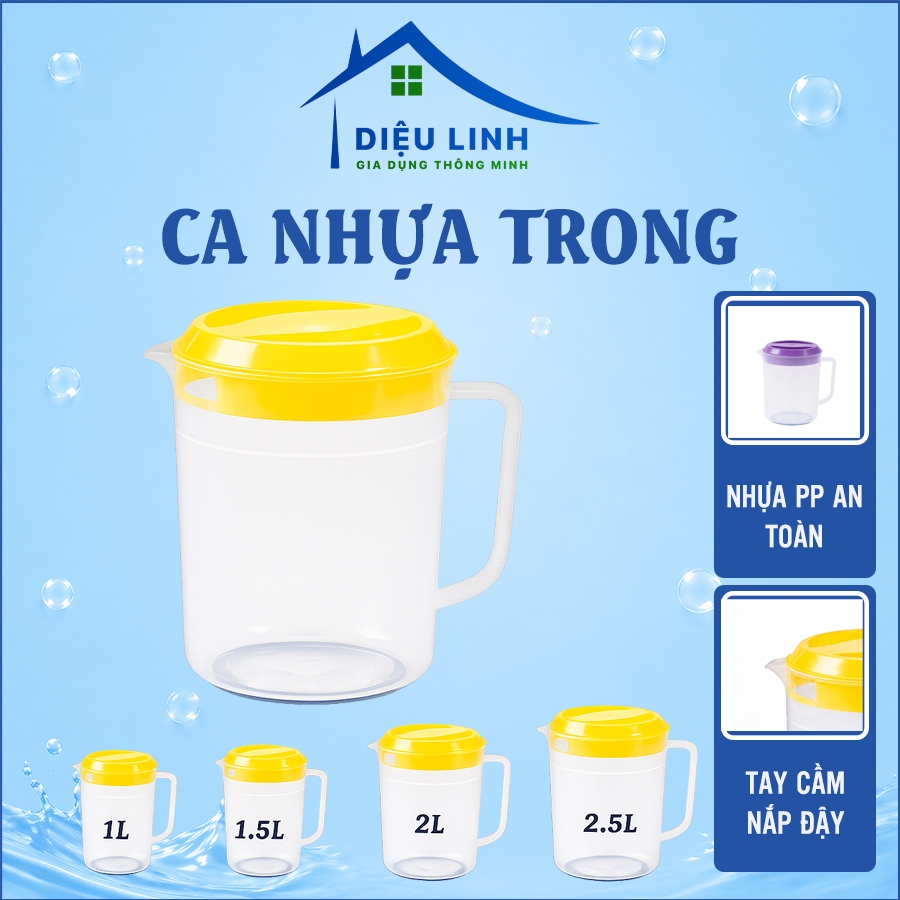 Ca nhựa Đại Đồng Tiến đủ kích cỡ 1 lít/1,5 lít/2 lít/ 2,5 lít màu ngẫu nhiên, Ca Nhật