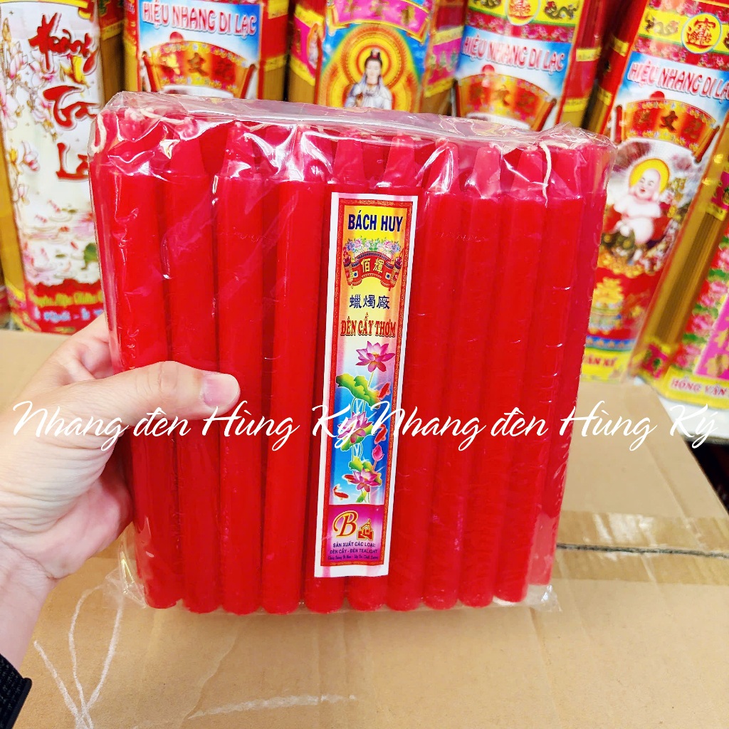 {1 kg} Đèn cầy sáp thơm 32 cây 19cm