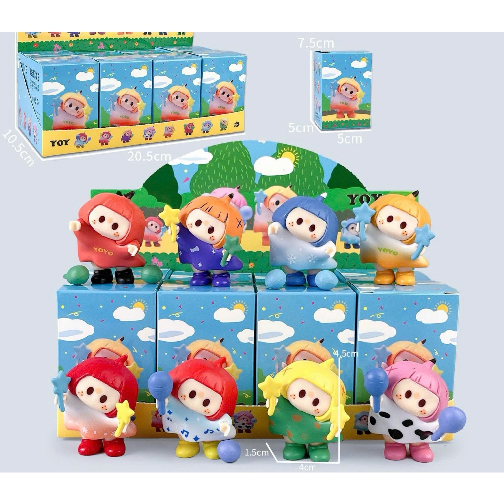 (YOYO Blindbox) Blind Box YOYO Cầm Sao Phép Thuật – Set 8 Mẫu Dễ Thương Không Trùng