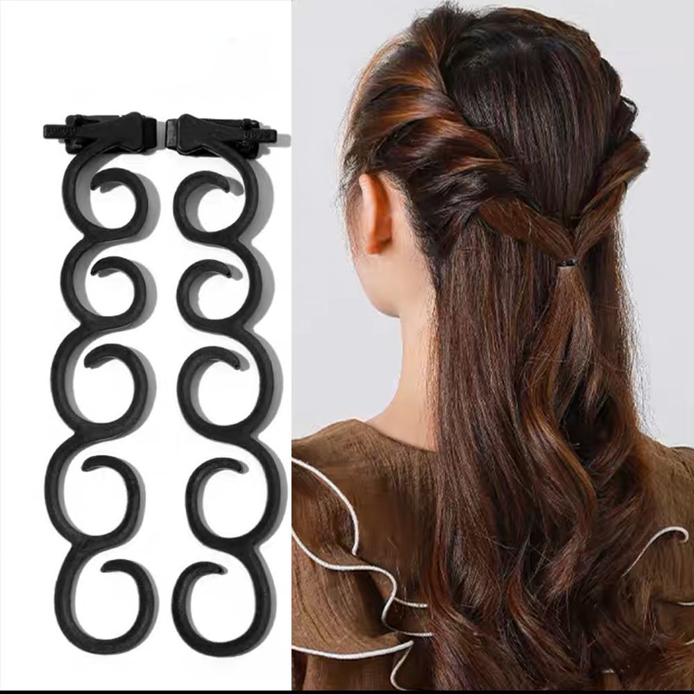 Bộ 2 thanh thắt bím tóc xoắn tròn tạo kiểu tóc thắt tóc tiện lợi cho nữ