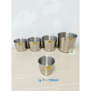 Set 5 - 10 Ly làm đá inox 201 (đường kính 10cm - 12cm)