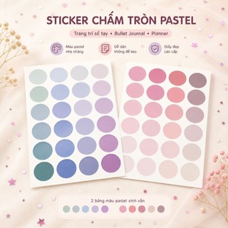 STICKER CHẤM DOT TO
