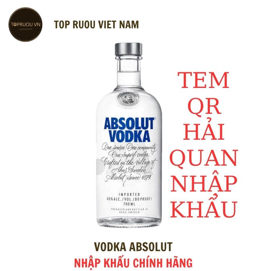 [TOP RUOU] Vodka Absolut Chính Hãng - Rượu Sữa Baileys Original Chính Hãng