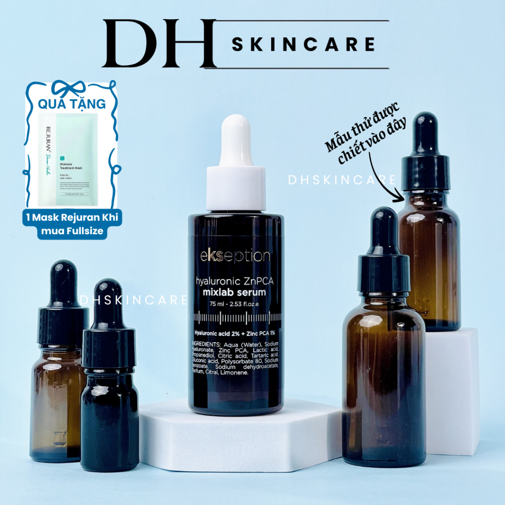 Tinh Chất Kẽm Znpca Ekseption  Dưỡng Da (Ekseption Hyaluronic Znpca Mixlab Serum) Giảm mụn, Kiềm Dầu