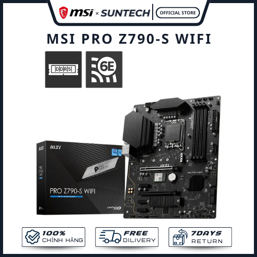 Mainboard MSI PRO Z790-S WIFI - Socket LGA 1700, DDR5, Giải Pháp Z790 Tối Ưu Chi Phí Cho Cấu Hình PC