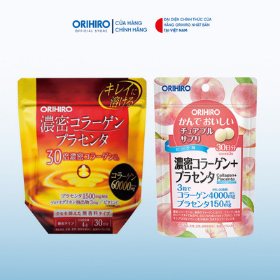 Combo bổ sung Collagen hỗ trợ làm đẹp da toàn diện (60000mg + Collagen túi)