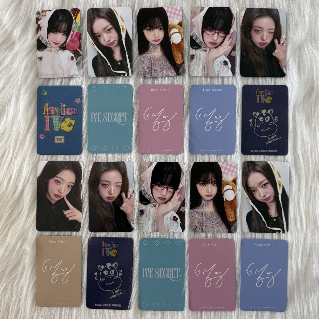 Set card ảnh unoff Wonyoung + Rei IVE - Eleven, Love Dive, After Like, I'VE IVE, MINE, SWITCH, ALIVE