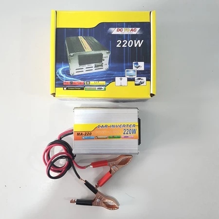 Bộ kích điện ắc quy 12V lên 220V 200W INVERTER - Biến tần nguồn ô tô 200W, Bộ chuyển đổi điện áp DC 