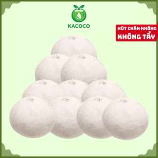 Set 10 Trái Dừa Xiêm Miền Tây Gọt Trọc Trắng KACOCO - Ngọt, Mỏng vỏ, nước nhiều, giảm nhiệt, tươi mát, uống liền