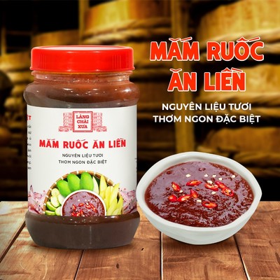[Hủ 260g] Mắm ruốc ăn liền Làng Chài Xưa ăn thấy me tươi có hột chua chua chuẩn vị xưa