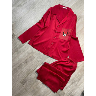 sét đồ ngủ pijama mặc nhà tay dài quần dài có túi mềm mịn