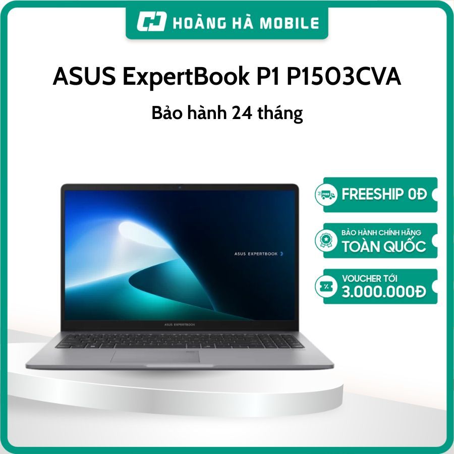Laptop ASUS ExpertBook P1 P1503CVA-C3U08-50W (Intel Core 3 100U/8GB DDR5/512GB SSD) - Bảo hành chính