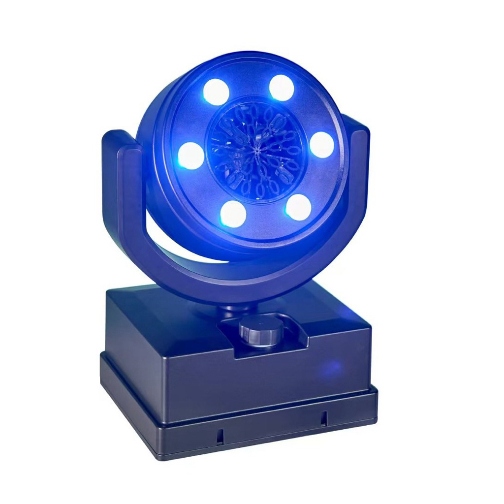 máy thổi bong bóng di chuyển 6 mắt led