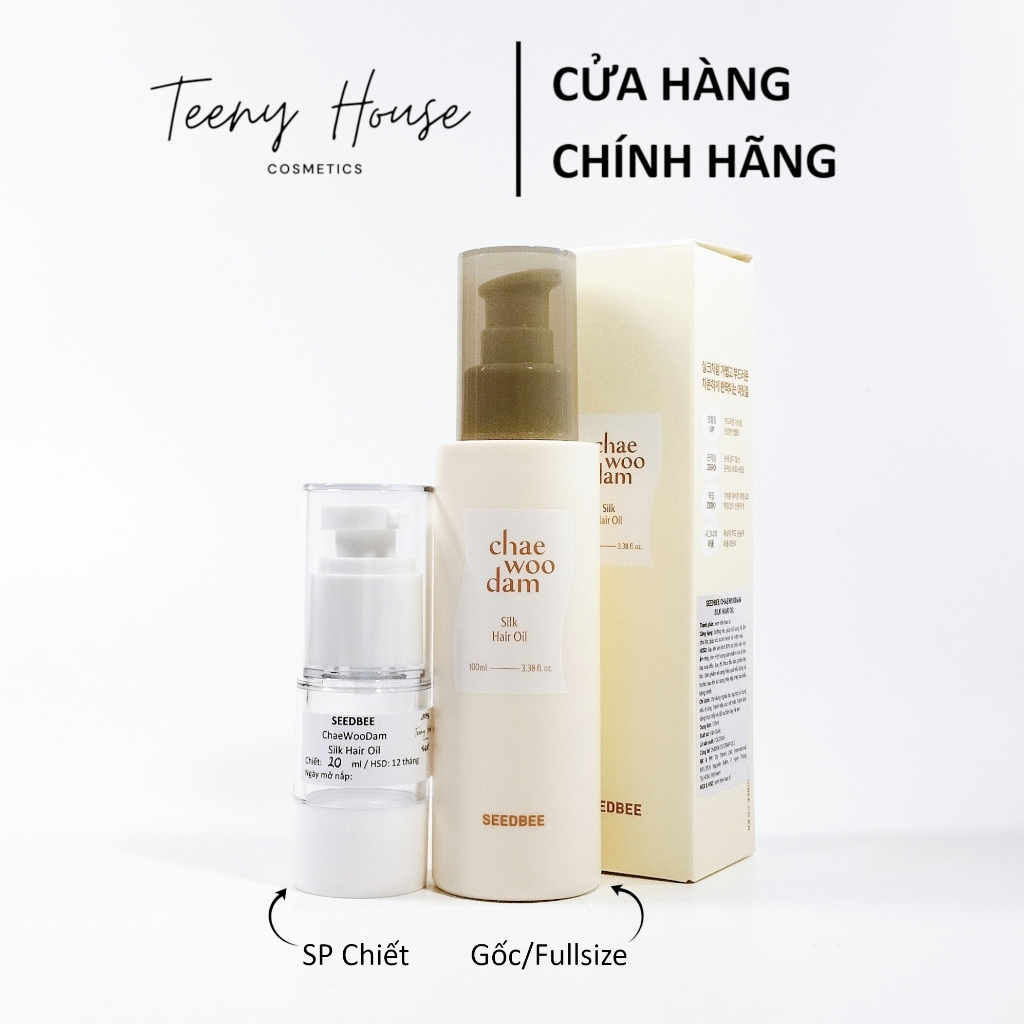 [Chiết-Gốc] Dầu dưỡng tóc hương nước hoa Seedbee Silk Hair Oil phục hồi tóc bóng mượt