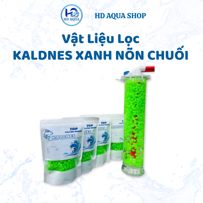 Kaldnes màu xanh phản quang  -Kanet lọc bể cá- Giá thể vi sinh - Vật liệu lọc cho bể cá cảnh, hồ cá,