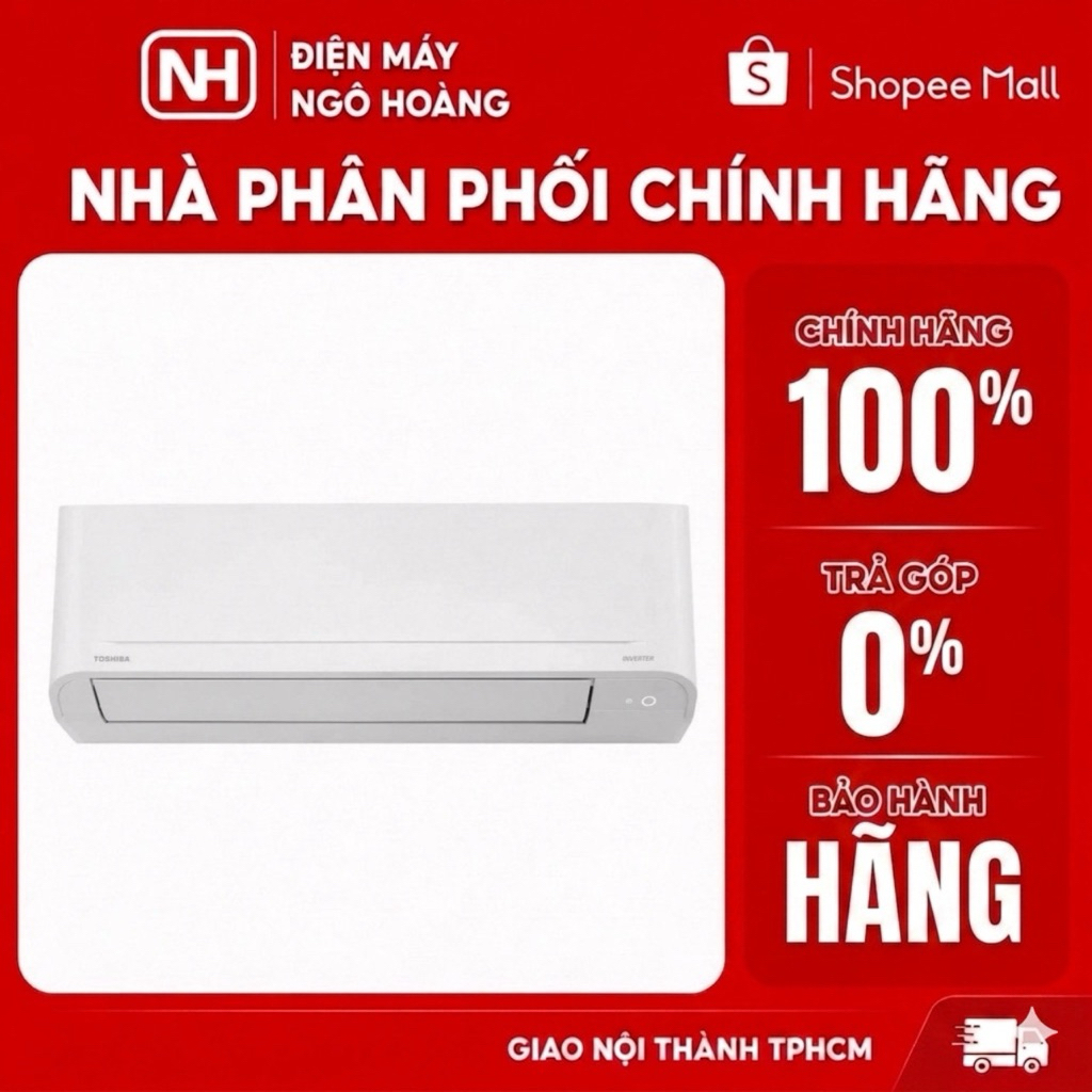 Máy lạnh Toshiba 1HP inverter RAS-H10S5KCV2G-V /RAS-H13S5KCV2G-V/ RAS-H18S5KCV2G-V/RAS-H24S5KCV2G-V
