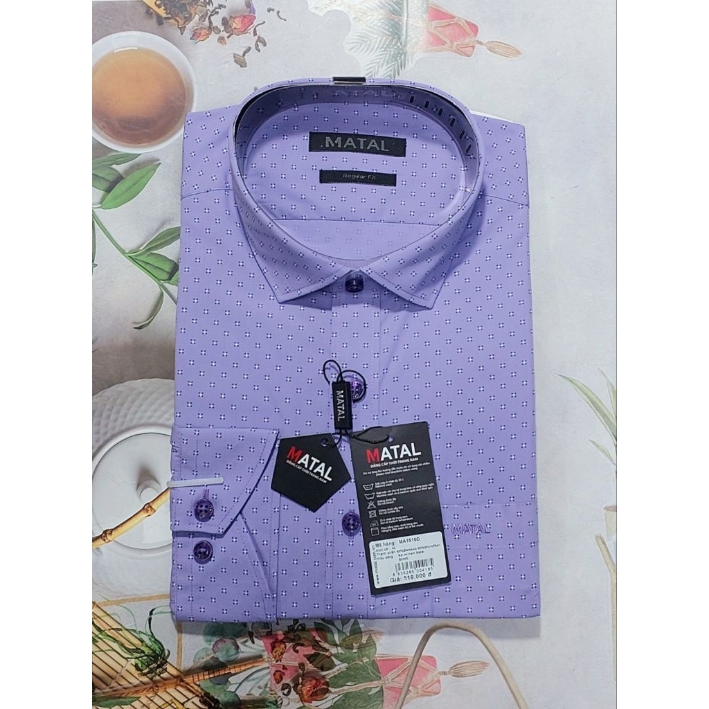 MATAL💥SALE📣Áo sơ mi nam dài tay vạt bầu  lẻ SIZE .