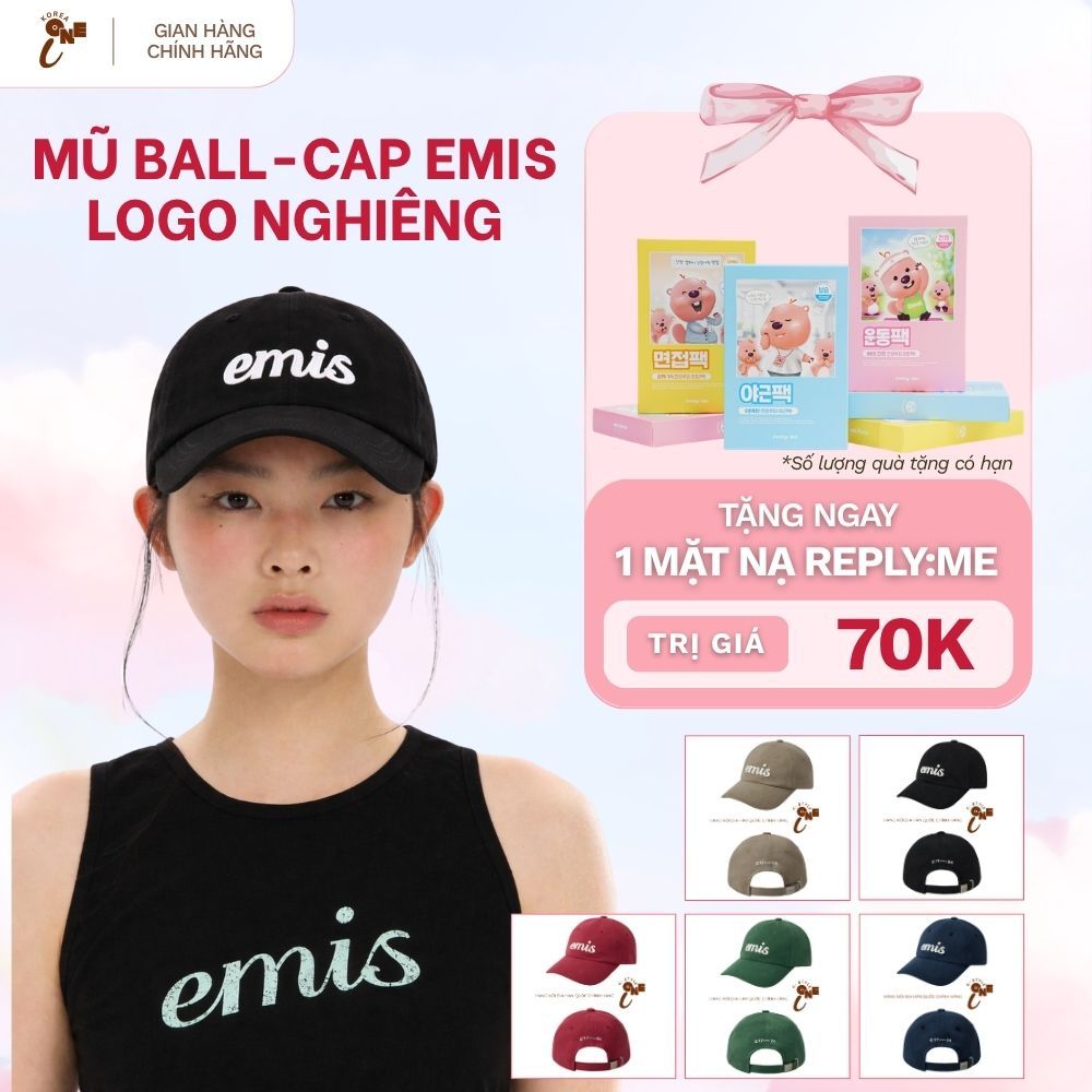 EMIS EM-04 Mũ Lưỡi Trai Phong Cách Hàn Quốc - Logo Basic Basic Chính Hãng