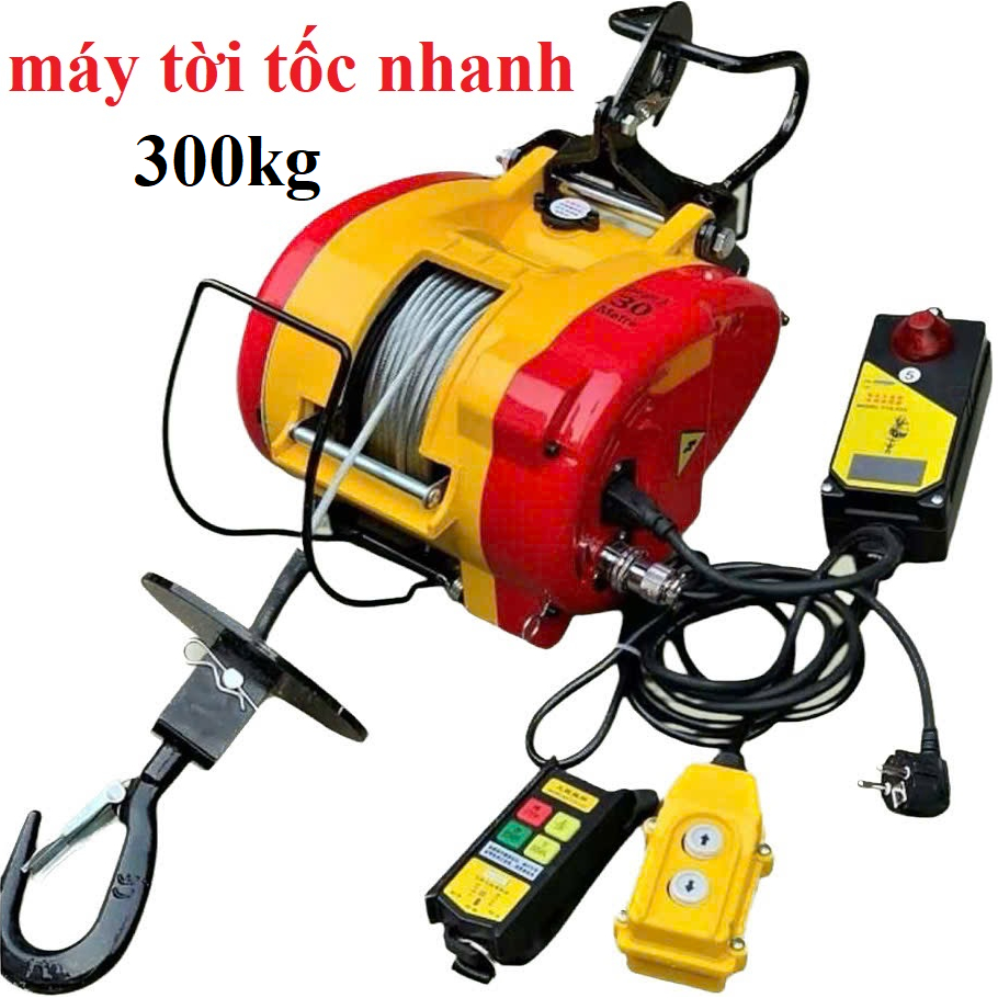 laptop- máy tời điện tốc nhanh 300kg - tời điện KOIO.Model: LES-S300